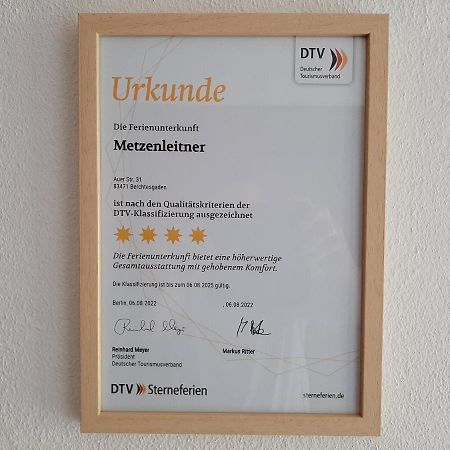 Ferienwohnung Metzenleitner Berchtesgaden Zewnętrze zdjęcie